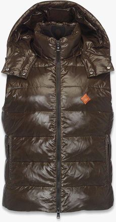MCM Puffer Vest With Detachable Hood in Recycled Nylon