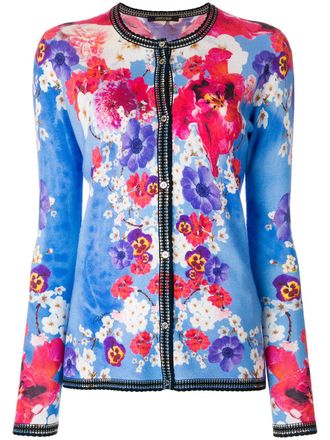 Roberto Cavalli florentjesvest met lange mouwen - Blauw