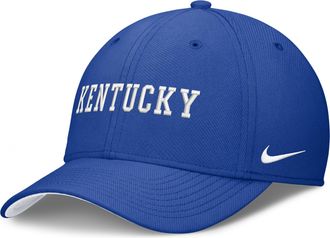 Nike Kentucky Classic Swooshflex Nike Mens Dri-FIT College Hat in Blue | NC034EVNKY-X2E