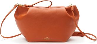 La Portegna Marta Leather Clutch Bag With Shoulder Strap in Oxide at Nordstrom