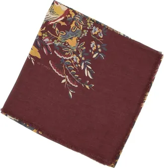 Etro Accessoires, Dames, Rood, ONE Size, Kasjmier, Sjaal van modal en kasjmier met jacquardmotief