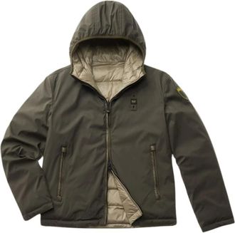 Blauer Omkeerbare Groene Jas - Heren - Winterjassen - Groen - XL - Polyester - Jassen