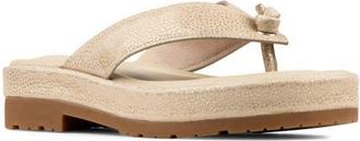 Donald J Pliner Samiya Platform Flip Flop in Platinum at Nordstrom, Size 7.5