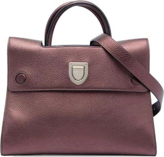 Dior Pre-owned Diorever Handbag - Dames - Vintage Handtas - Paars - ONE Size - Leer - Vintage