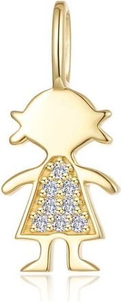 Lafonn Silhouette Simulated Diamond Charm in Gold at Nordstrom