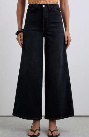 Scalpers Culotte Denim in Black at Nordstrom, Size 34 Eu