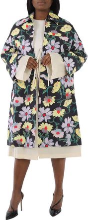 Marni Ladies Floral-print Oversized Coat