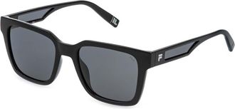 Fila SFIA14 Z42P Mens Sunglasses Black Size 54