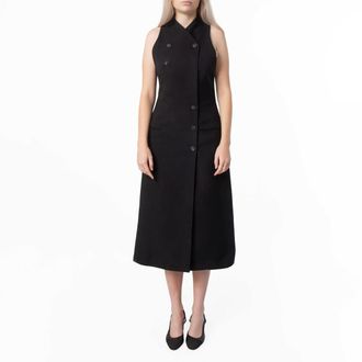 Ferragamo Ferragamo Double-Breasted Sleeveless Dress, Brand Size 40 ( US Size 6 )