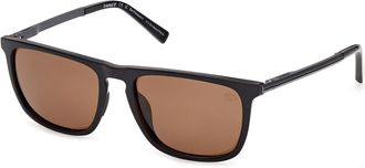 Timberland TB00088 Polarized 01H Mens Sunglasses Black Size 57
