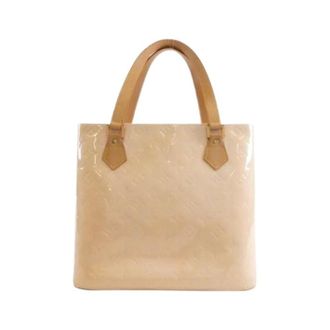Louis Vuitton Pre-owned Handbags, female, Beige, Size: ONE SIZE Pre-owned Vernis Houston Enamel Handbag