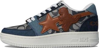 A Bathing Ape x Coach Bape sta M2 Low Denim 1H74-191-901