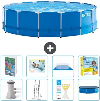 Intex Piscina Con Estructura Redonda - 457x122 Cm - 9-piezas S639