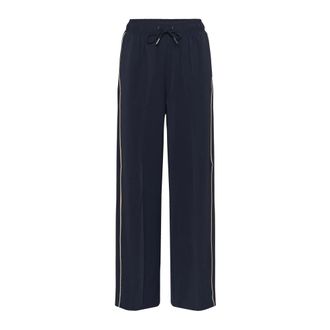 Saint Tropez Broeken - Dames - Wijde Broeken - Blauw - M - Broeken