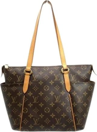 Louis Vuitton Pre-owned Tote Bags, female, Brown, Size: ONE SIZE Pre-owned Canvas Tote Bag