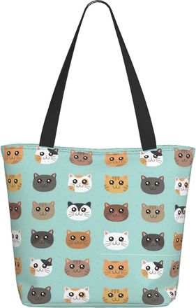 AOOEDM Cute Cat Ladies Shopping Bag 13x11x7in.The Perfect ValentineS Day Gift.It Is The Best ValentineS Day Gift For Mom, Daughter, Wife,Etc