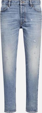 HUGO BOSS Mens HUGO 634 Tapered Fit Blue Jeans