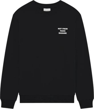 Dr&ocirc;le de Monsieur Sweatshirts & Hoodies - Heren - Sweatshirts - Zwart - XS - Katoen - Hoodies & sweatvesten