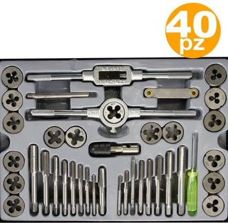 Trade Shop Trade Shop - Kit Filiera 40 Pz Profession Maschi Y Femmine Kit Filiere 40 Pz En Valigia