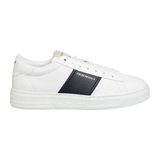 Emporio Armani Sneakers, male, White, 6 UK, White Low Top Trainers X4X570Xn840K488