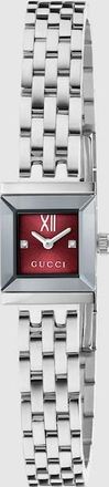 Gucci G-Frame Watch, 14x18mm, Steel, Steel