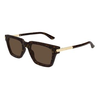 Alexander McQueen Alexander McQueen, Sunglasses, male, Brown, Size: 52 MM Am0519S Sunglasses