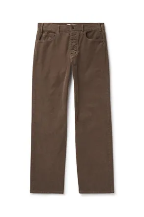 Nili Lotan Billie Straight-Leg Cotton-Corduroy Trousers