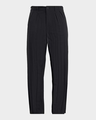 Homme Pliss&eacute; Issey Miyake Men & apos;s Edge Ensemble Pleated Trousers