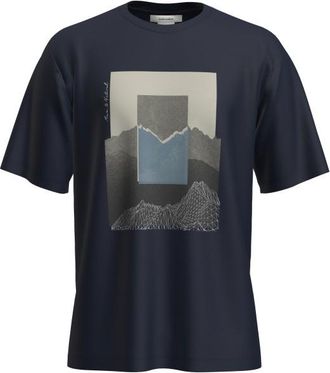 Icebreaker Merino 150 Tech Lite S/S Relaxed Mountain Shift Merinoshirt f&uuml;r Herren | blau