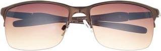 Vince Camuto 62mm Half Rim Sunglasses in Bronze/ at Nordstrom Rack