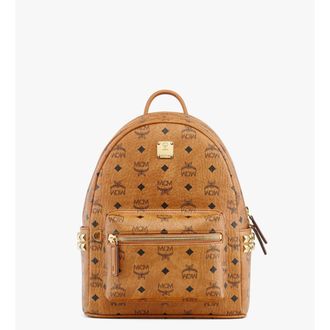 MCM Stark Side Studs Backpack In Visetos