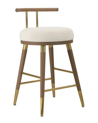 TOV Furniture Juniper Cream Velvet Barstool