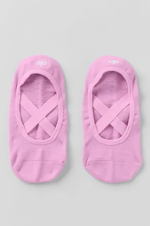 Alo | Womens Pivot Barre Socks in Candy Heart Pink, Size: Medium/Large