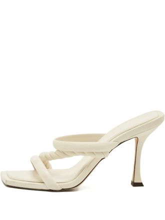 Jimmy Choo London Diosa twisted-strap sandals - Neutrals