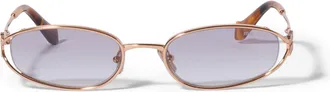 Miu Miu Miu Logo Sunglasses, Woman, Crystal Gradient Sky Lenses