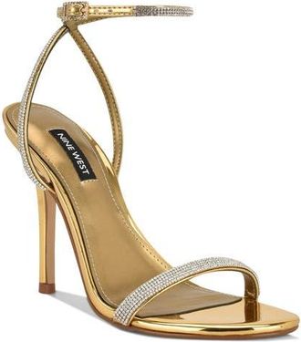 Nine West Stodia Ankle Strap Sandal in Bronze at Nordstrom, Size 7.5