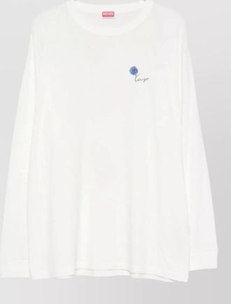 Kenzo crew neck long sleeves floral print shirt