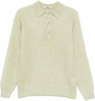 Auralee Wool Polo Shirt