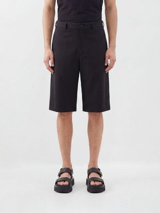 Comme Des Gar&ccedil;ons Shorts chino in pura lana al ginocchio