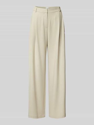 Jake*s Straight Leg Stoffhose mit Bundfalten in Kitt, Gr&ouml;&szlig;e 44