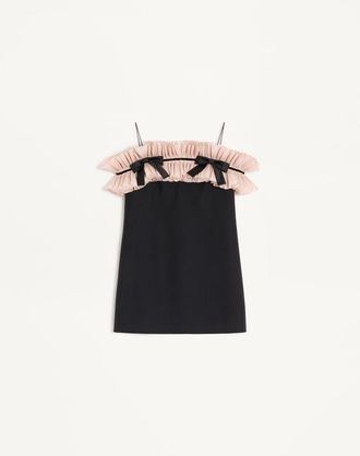 Valentino Crepe Couture Short Dress Wo