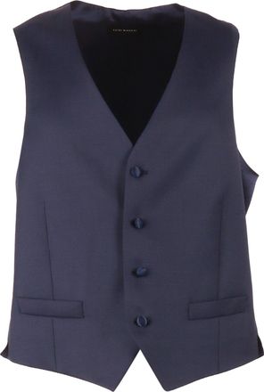 Lubiam Virgin Wool Satin Tailored Vest