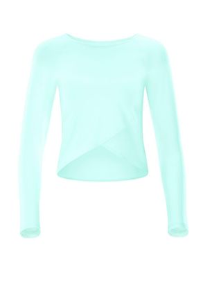 Winshape Langarmshirt WINSHAPE Cropped Functional Light and Soft, Damen, Gr. XXL, gr&uuml;n (delicate mint), 85% Polyester, 15% Elasthan, Rundhals, Shirts Langarmsh