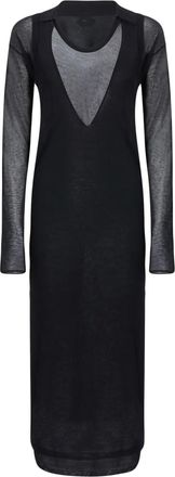 Pinko Abito lungo a strati - Nero