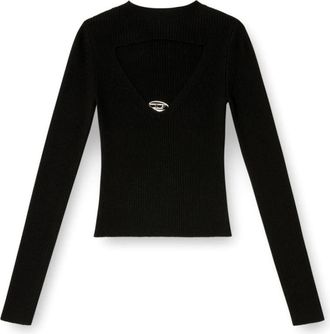 Diesel Dames, Truien, Zwart, Maat: S Wol