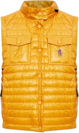 Moncler Day-Namic Down Vest - Dames - Bodywarmers - Oranje - S - Leer - Jassen