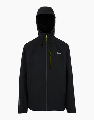 Regatta Mens Regatta Mens Birchdale II Waterproof Jacket - Black/Multi - Size: 46/Regular