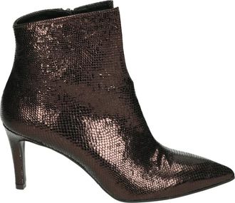 Red-Rag Western Laars Brons Leren Rubberen Zool - Dames - Laarzen met Hak - Bruin - 38 EU - Leer - Schoenen