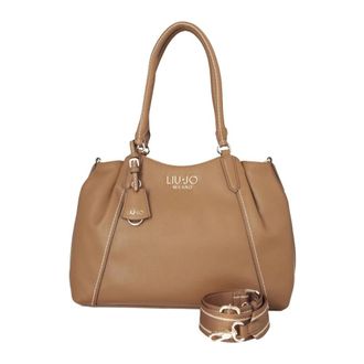 Liu Jo Leather Bag - female - Liu Jo - Shoulder Bags - Brown - ONE SIZE - Bags
