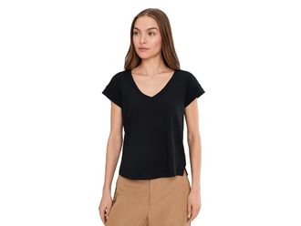 Columbia Daniela Falls V-Neck Short Sleeve T-Shirts Womens Workout Black : 2XL, Elastane/Polyester